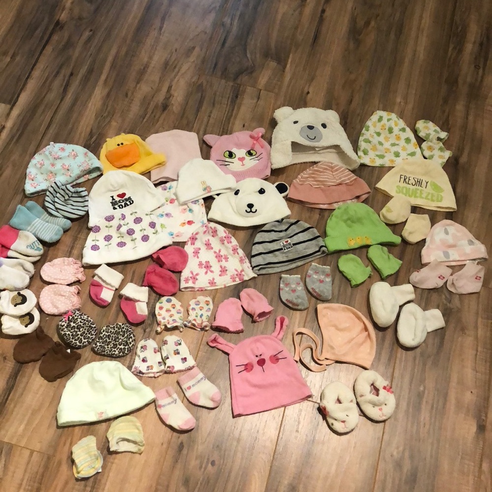 Baby girl hats lot